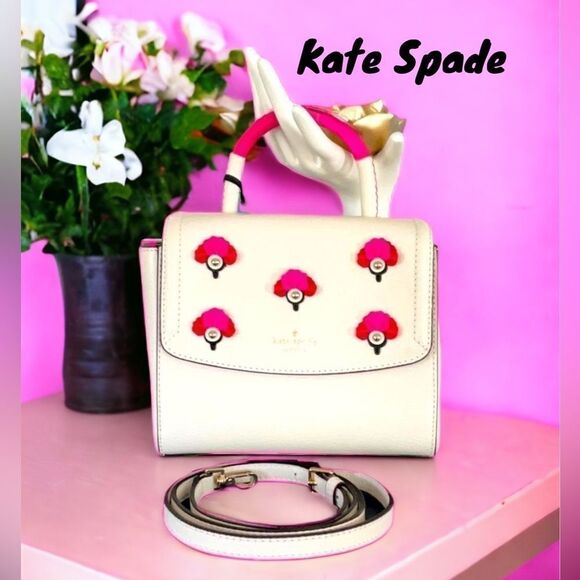KATE SPADE NWT SHONNA CARLEY ST CEMENT SATCHEL CROSSBODY BAG LEATHER